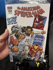 AMAZING SPIDER-MAN #1001 JALEN BRUNSON NY KNICKS NYCC EXCLUSIVE NM IN HAND picture