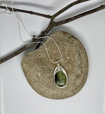 Genuine Irish Connemara Marble Pendant, Irish Jewelry, Handmade Jewelry picture