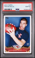 Graded 2013 Topps Travis Kelce #31 Rookie RC Football Card PSA 10 Gem Mint picture