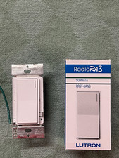 Lutron RadioRA 3 Sunnata RRST-8ANS Smart On/Off Wall Switch White 120V 8A picture