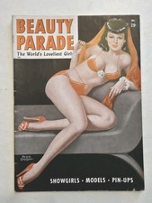 December 1947 Beauty Parade V6 #5 Peter Driben Cover Pinup Girls VG picture