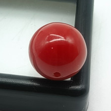 Oxblood AKA Coral Beads-Natural Japanese Oxblood Red Coral Round Beads 11.1MM picture