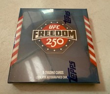 2026 Topps UFC Freedom 250 HOBBY BOX 5 Cards Factory Sealed 1 HIT- QTY AVAILABLE picture
