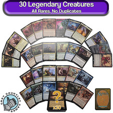 Legendary Commander Creatures 30 Card Lot ALL RARE MTG Collection Magic EDH Pack picture