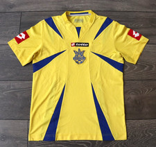 UKRAINE HOME FOOTBALL SHIRT 2006 SOCCER LOTTO JERSEY MENS YELLOW TRIKOT SIZE XS picture