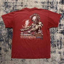 Vintage 1998 Hawaiian Strength T Shirt XL Red Hookele Warrior Fruit Of The Loom picture