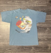 Vintage 1997 Aerosmith Nine Lives World Tour T Shirt XL Dynamite Cat Giant picture
