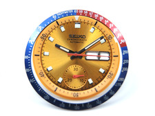 NEW SUNBURST YELLOW DIAL,HANDS,BEZEL, INSERT VINTAGE SEIKO PEPSI POGUE 6139-6002 picture