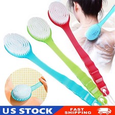 Long Handle Bath Body Brush Soft Back Shower Exfoliating Skin Scrubber Massager picture