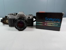 Vintage Canon AE-1 Camera With Samyang Lens Untested picture