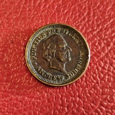 Abraham Lincoln Andrew Johnson 1864 President Campaign Token Civil War picture