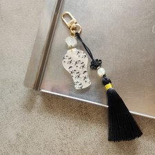 Korean Ceramic Tassel Norigae Keychain Traditional Korean Culture Gift picture
