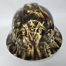 NEW FULL BRIM Hard Hat custom hydro dipped in KING'S AND QUEENS SUPER SICK  picture