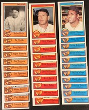 1987 Nestle Topps Baseball Trading Card Set #1-33 Mantle Ruth Cobb Clemente Mays picture