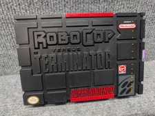 Replacement Case Only Robocop Versus The Terminator Super Nintendo SNES Display picture