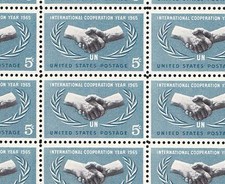 SCOTT 1266    INTERNATIONAL COOPERATION YEAR 5 CENT MNH   FULL  SHEET OF  50 picture