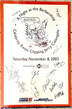 RARE Jerry Colangelo Roast Poster “A Night At The Barbershop” w/13 Autographs picture