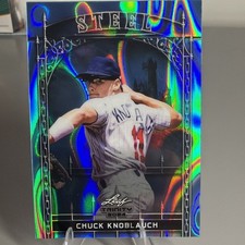 2024 Leaf Trinity Steel Blue Chuck Knoblauch #3/3 picture