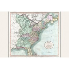 John Cary's 1806 Map Depicting United States East of the Mississippi River picture