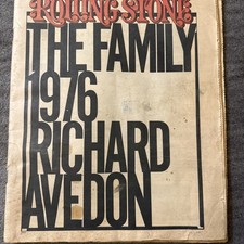 Vintage ROLLING STONE MAGAZINE OCTOBER 21, 1976 (THE FAMILY  RICHARD AVEDON)   picture