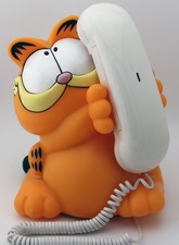 Vintage 1978 Tyco Garfield Talking Cat Telephone Tested WORKS picture