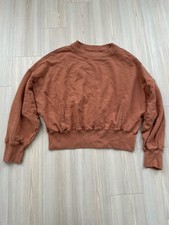 Aerie Burnt Orange Crewneck Sweatshirt Size XL Women's Autumn Casual Lounge picture