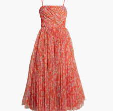 NEW, Hutch Quinn Pleated Midi Cocktail Dress in Pink Sz 12 #MD1524 picture
