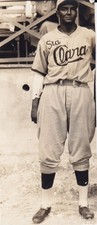 Vintage 1938-39 Santos Amaro Cuban Baseball Trimmed News Photo DGND Back Caption picture
