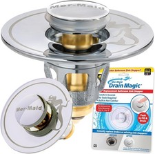 Mer-Maid Drain Magic Universal Sink Stopper, Instantly Replace Broken Stoppers picture