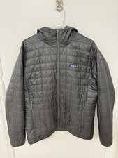 Patagonia Nano Puff Hoody Mens L Forge Grey PrimaLoft Insulated Packable Jacket picture