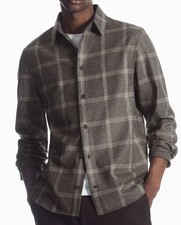 COS Mens Checked Wool Blend Shirt,  Relaxed Fit Size: Medium  picture