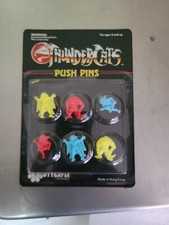Vintage 1986 Butterfly Originals Thndercats Set of 6 Push Pins Sealed  New   picture