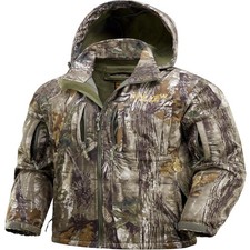 NEW VIEW Men's Camo Hunting Jacket Fleece Lined Hooded Quiet Water Resistant picture
