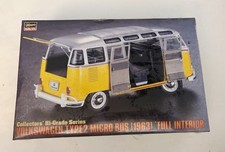 Hasegawa 51048 1:24 1963 Volkswagen Type 2 Micro Bus Full Interior Model Kit picture
