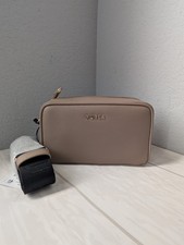 NWT Furla Classic XL Leather Crossbody In Taupe Nero W/ Dust Bag picture