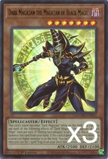 3X Yugioh Dark Magician the Magician of Black Magic MAMO-EN051 Ultra Rare NM picture