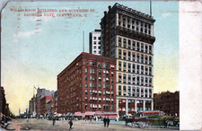 Vintage Cleveland Ohio Postcard OH Williams Bldg Superior St 1909 picture