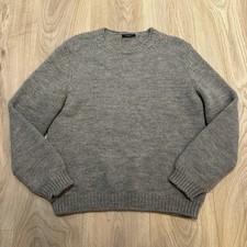 Proper Cloth Mens Gray Alpaca And Wool Gray Thick Sweater. US Medium IT 50 picture