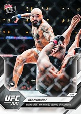 2026 Topps Now UFC #34 Sean Sharaf RC Gable Steveson UFC 331 PRESALE picture