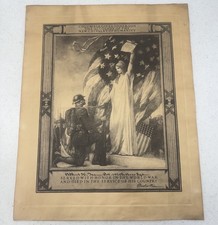 RARE WWI 14th Aero Squadron US Air Service Died in Service Certificate picture