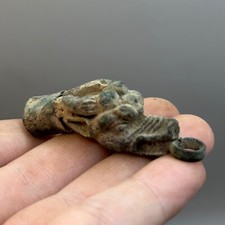 Museum Quality Ancient Greco Roman Bronze Mythical Beast Pendant Amulet picture