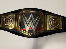 WWE Official Authentic Replica World Heavyweight Championship Belt Black Gold picture