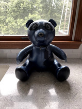 Authentic Leather Coach Stuffed Bear-