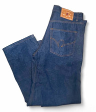Rocawear Men's Blue Dark Wash Straight Jeans Size 32, World Standard, Logo picture