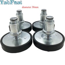 New 4PK 38mm Auto Car Lift Round Tray Rubber Pads Peg Screw-up Pads 38mm picture