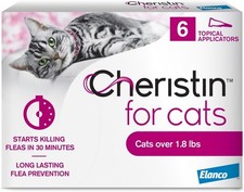 Cheristin Flea Spot Treatment for Cats, over 1.8 lbs, 6 Doses (6-mos. supply) picture