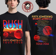 Rush Fifty Something Tour 2026 Spheres Graphic Shirt Size S to 5XL picture