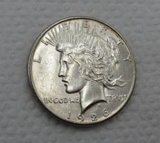 1926 S Peace Dollar - AU About Unirculated - Better Date 90% $1 US Coin picture