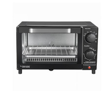 Mainstays 4 Slice Countertop Toaster Oven with 3 Settings, Includes Baking Rack  picture