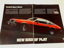 1977 Pontiac Sunbird Print Ad Sport Hatch Bird of Play picture